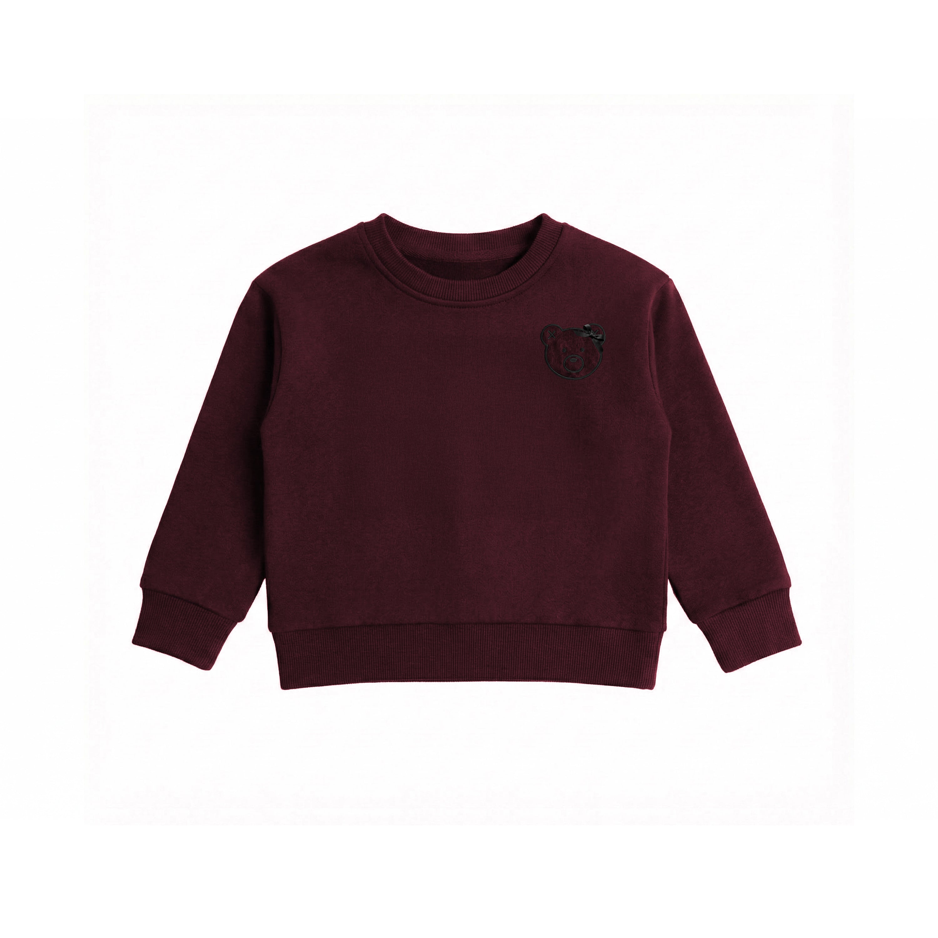 Girls Plum Allover Teddy Top