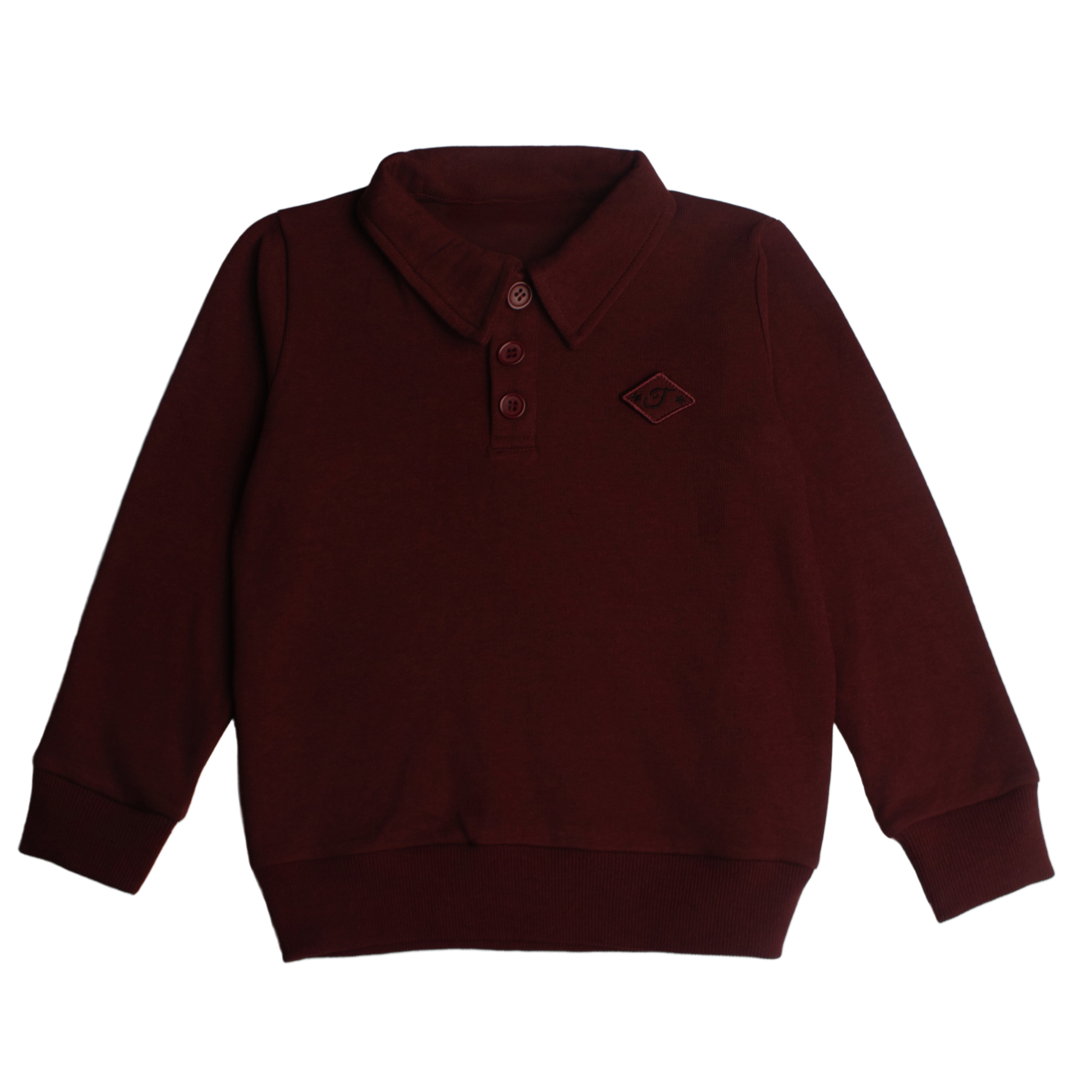 Boys Burgundy Polo